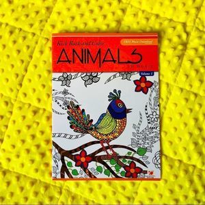 Kick back and color animals book